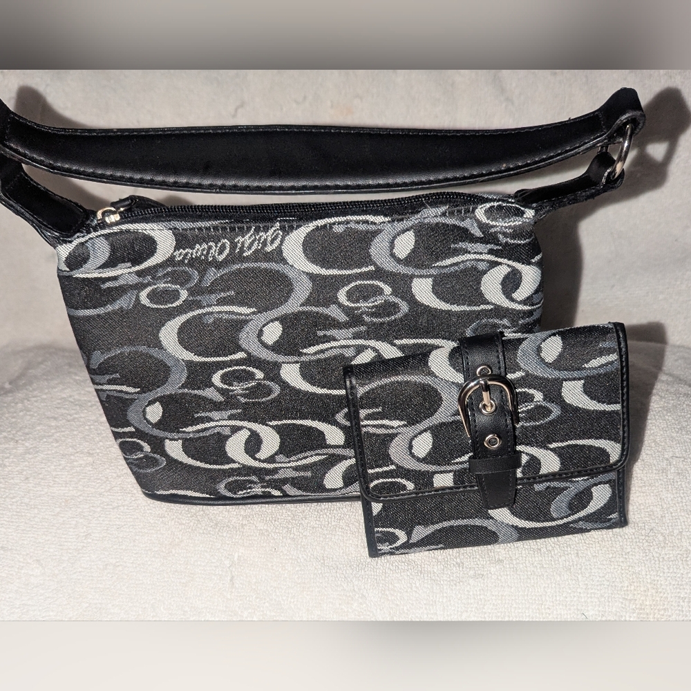 Chic Gigi Olivia Black and Gray Mini Bag Set